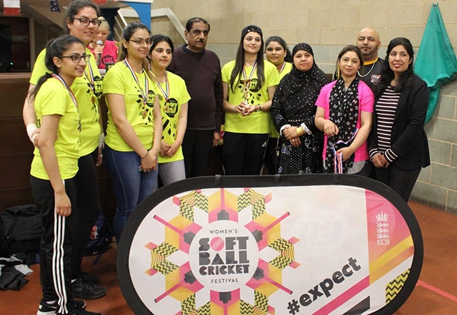 Elle's Team are pictured showing off their winners' trophy