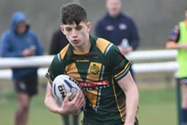 Caleb Martindale in rugby league action Caleb Martindale in rugby league action