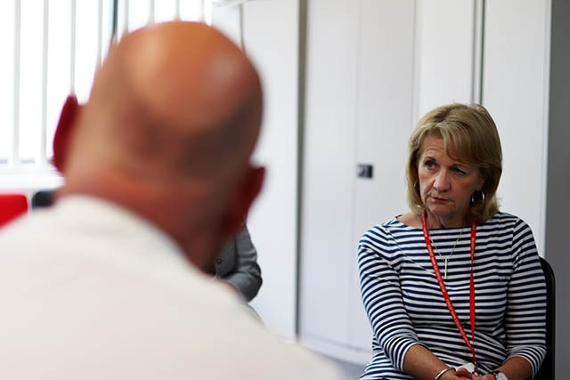 Deputy Mayor of Greater Manchester, Bev Hughes, pictured during her visit to HMP Forest Bank