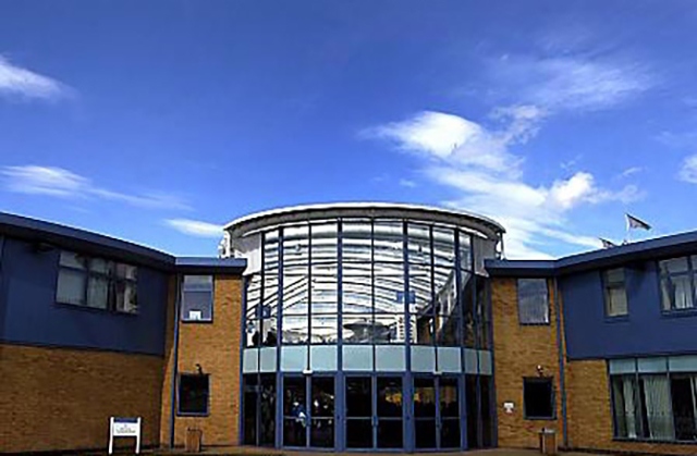 The Radclyffe School on Hunt Lane in Chadderton The Radclyffe School on Hunt Lane in Chadderton