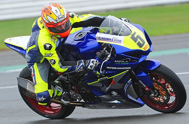 Moorside's Ash Beech roars his way around the National Circuit at Silverstone