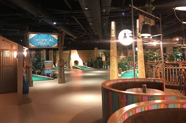 The Treetop Adventure Golf venue at The Printworks in Manchester 