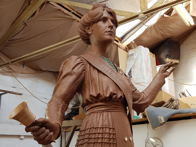 Statue mould of Oldham’s Suffragette, Annie Kenney