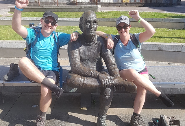 Mark and Claire completed the West Highland Way earlier this year Mark and Claire completed the West Highland Way earlier this year