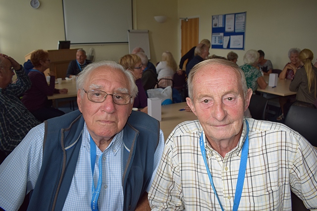 Royal Oldham volunteers Alan Hughes and Peter Farrand 
