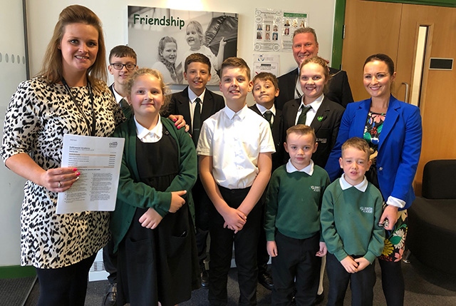 Big smiles were the order of the day at Hollinwood Academy today Big smiles were the order of the day at Hollinwood Academy today