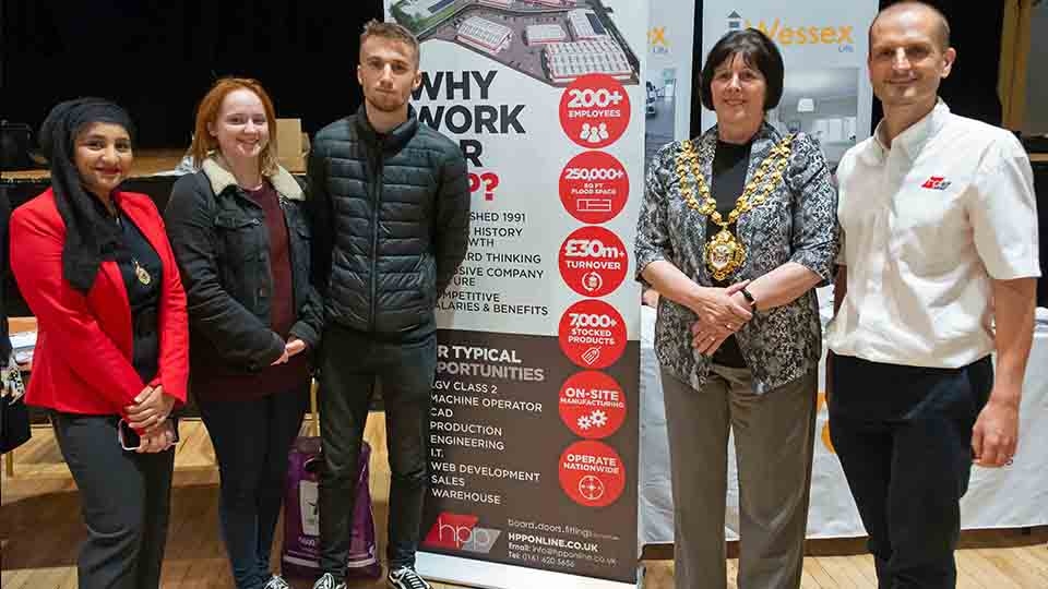 HPP and Dan Mounsey at The Oldham Jobs fair HPP and Dan Mounsey at The Oldham Jobs fair