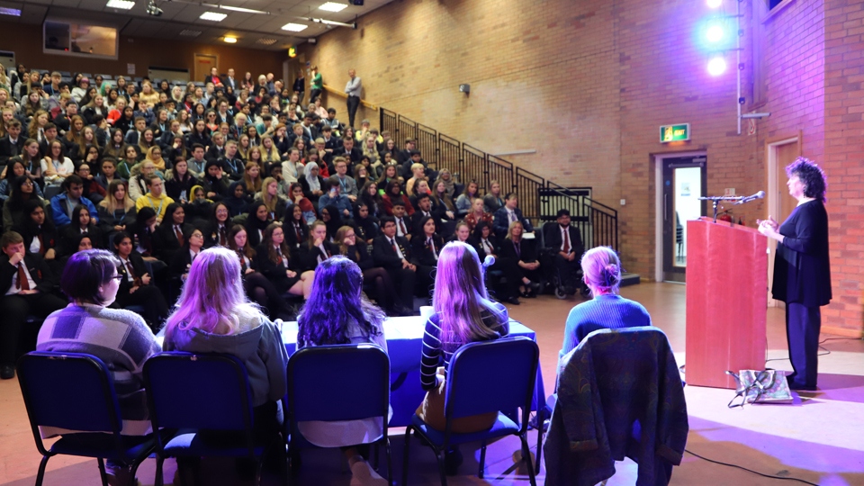 Carol Ann Duffy visited Oldham Sixth Form College