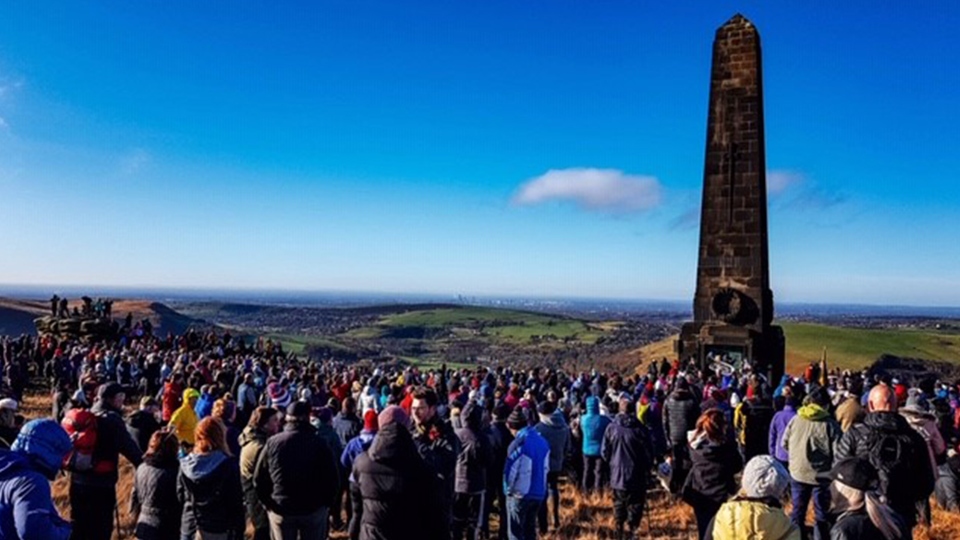 Saddleworth gathers for Remembrance Sunday