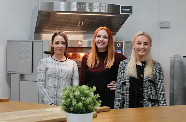 Pictured are (left to right): Georgia Woodhouse (new Sales and Customer Care Co-ordinator), Jenna Lewis (returning Commercial Director) and Cat Pollitt (new Marketing Assistant).