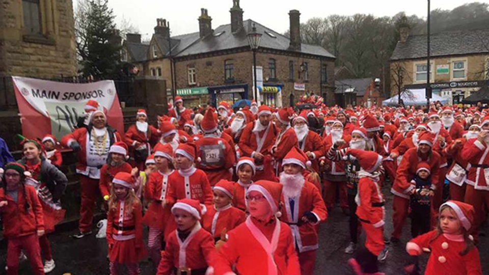 Santa Dash participants Santa Dash participants