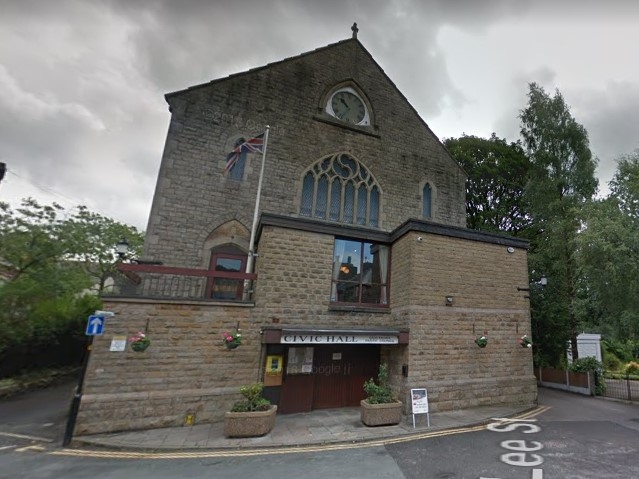 Uppermill Civic Hall, picture courtesy of Google Street View