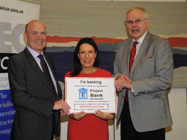Neil Skinner, owner of Oldham firm Johnson Brothers, with Debbie Abrahams MP, and Rudi Klein, Chief Executive of Specialist Engineering Contractors’ (SEC) Group. Neil Skinner, owner of Oldham firm Johnson Brothers, with Debbie Abrahams MP, and Rudi Klein, Chief Executive of Specialist Engineering Contractors’ (SEC) Group.