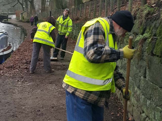 Volunteers have been cleaning the area