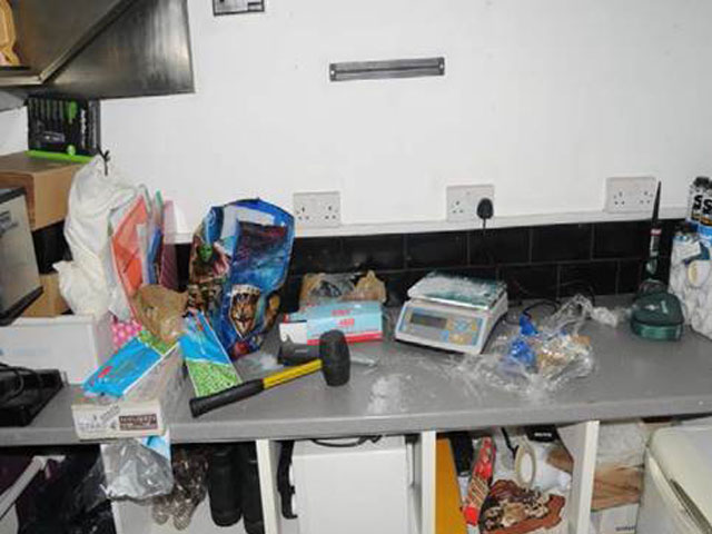 Police found equipment used to manufacture the drugs