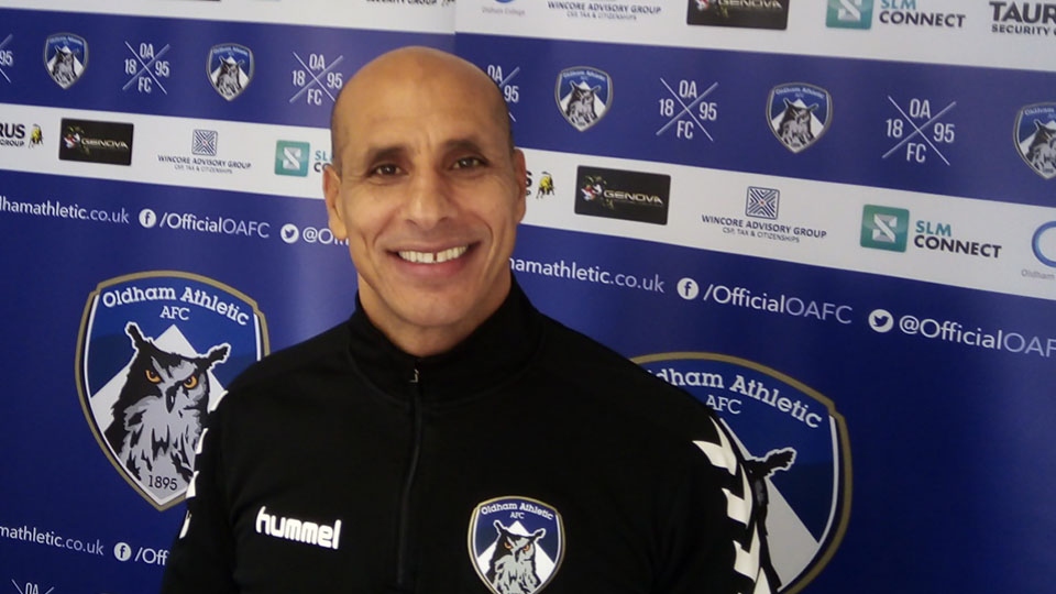 Latics manager Dino Maamria Latics manager Dino Maamria