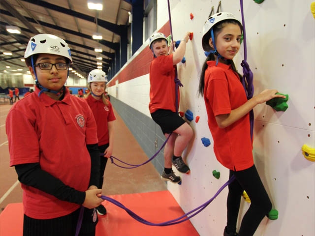 Learning the ropes, (L to R) Baaz Khan, Olivia Ogden, Regan Kennedy and Sadiya Saleem