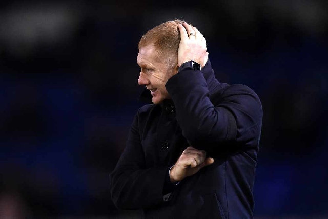 Oldham Athletic manager Paul Scholes