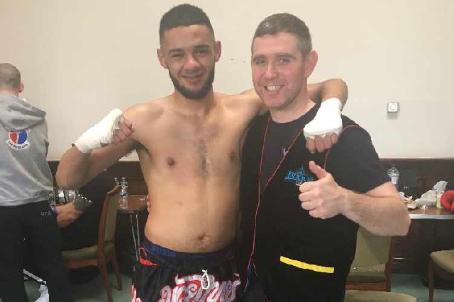 Connor Bourne with his Head Coach Ste Donnelly Connor Bourne with his Head Coach Ste Donnelly