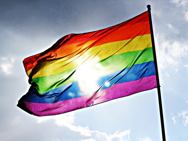 The rainbow flag will be flying at the Royal Oldham Hospital The rainbow flag will be flying at the Royal Oldham Hospital