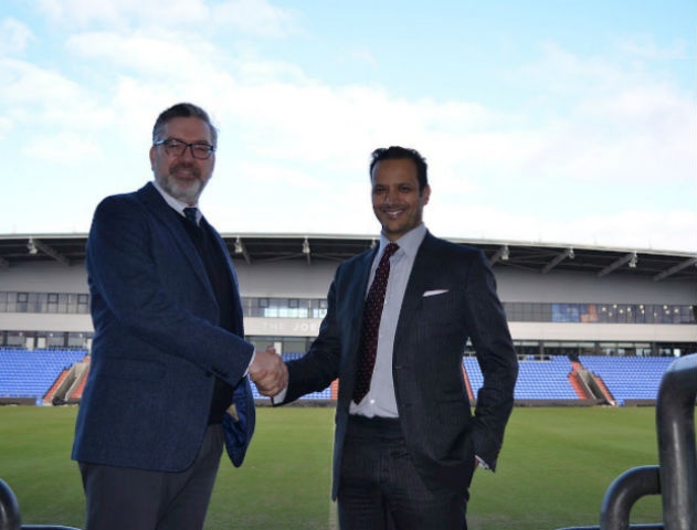 Oldham Chairman with Oldham college boss Oldham Chairman with Oldham college boss