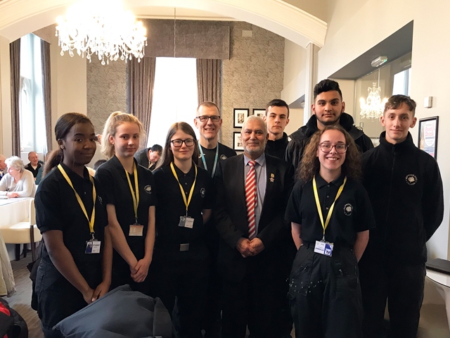 Hopwood Hall students meet Rochdale Mayor Hopwood Hall students meet Rochdale Mayor