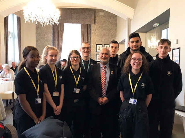 Hopwood Hall students meet Rochdale Mayor