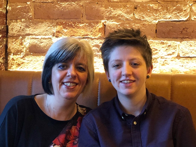 Becky and her mum Tracy Becky and her mum Tracy
