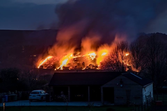 As many as five fires have swept across the Moors over the Easter weekend