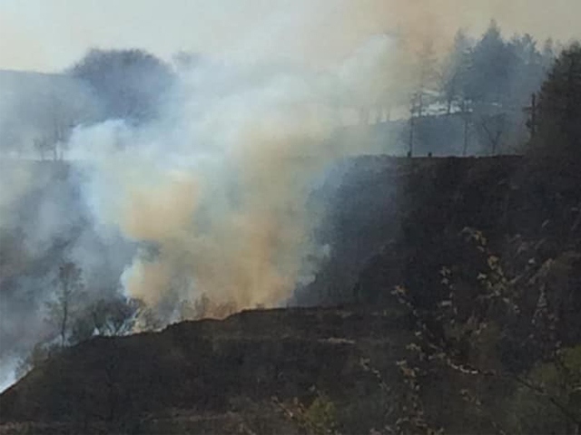 Fire in Saddleworth and Oldham