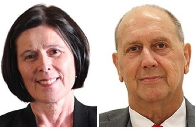 Oldham's new mayor (left) and her consort Oldham's new mayor (left) and her consort