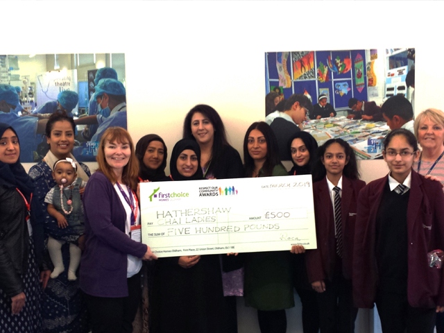 Chai Ladies Group with Cheque Chai Ladies Group with Cheque