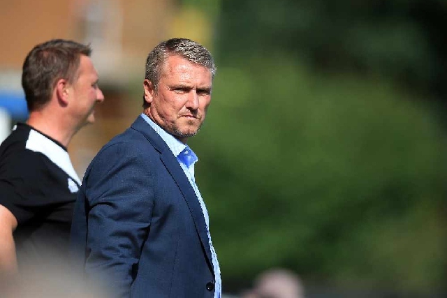 Lee Clark during his stint as manager of Bury Lee Clark during his stint as manager of Bury