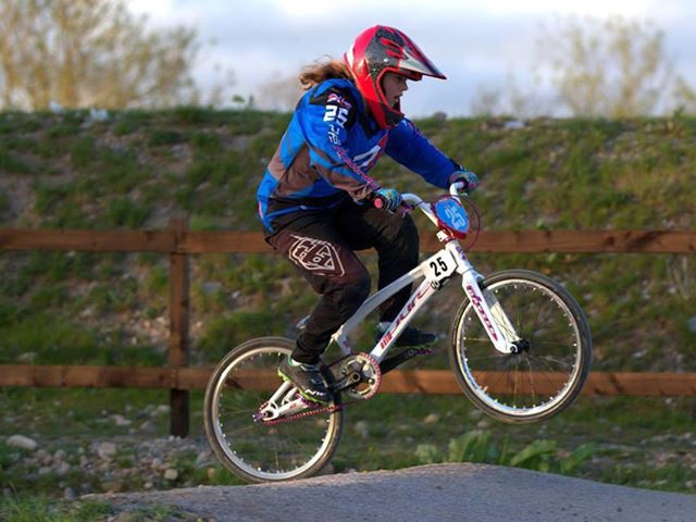 BMX rider Kaylen 