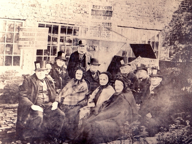 Veterans of Peterloo assemble at Failsworth at 1884