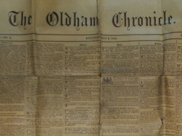 The Oldham Chronicle, edition one The Oldham Chronicle, edition one