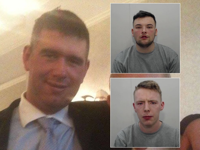 Daniel Forster (top) and Michael Milligan both received jail sentences for the manslaughter of Daniel Hogan (left)