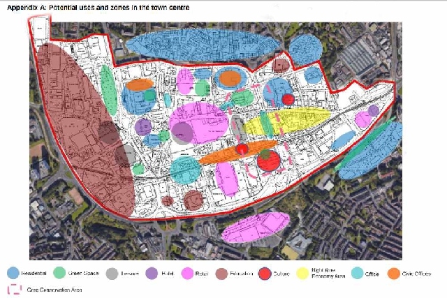 Map of what will happen to Oldham's Town Centre Map of what will happen to Oldham's Town Centre