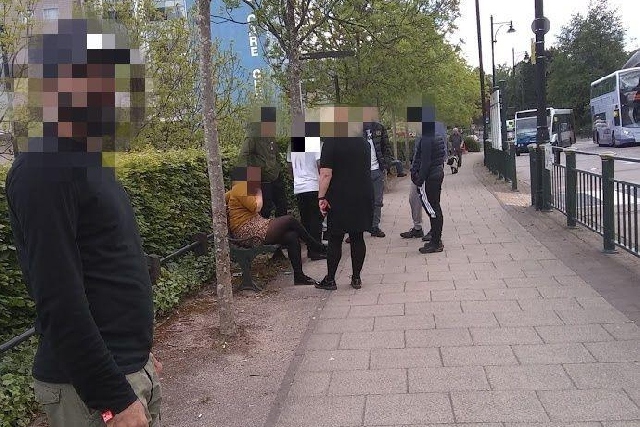 Staff were seen smoking across the road from the Civic Centre