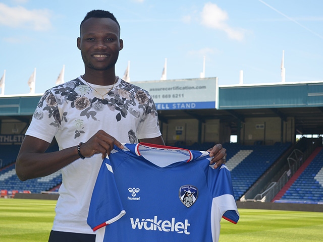 New Athletic signing Desire Segbe-Azankpo New Athletic signing Desire Segbe-Azankpo