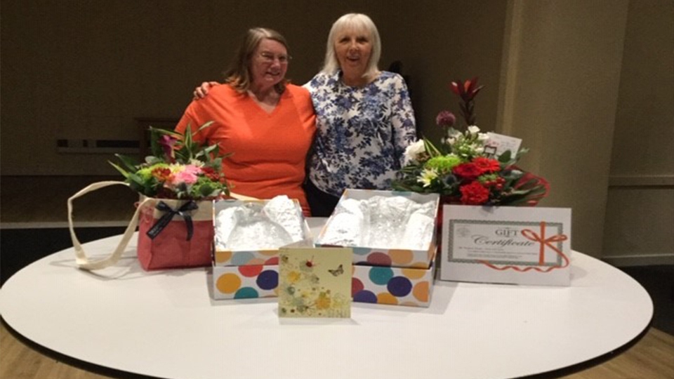 Joan Sykes, right and Andrea Jackman.
Joan Sykes, right and Andrea Jackman.