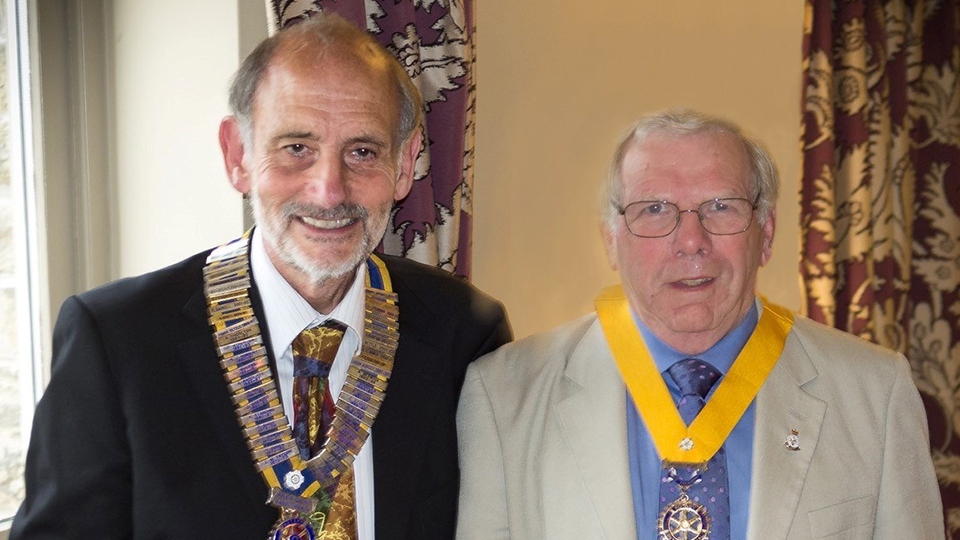Dr Ian Brett, left , pictured with Rob Knotts
