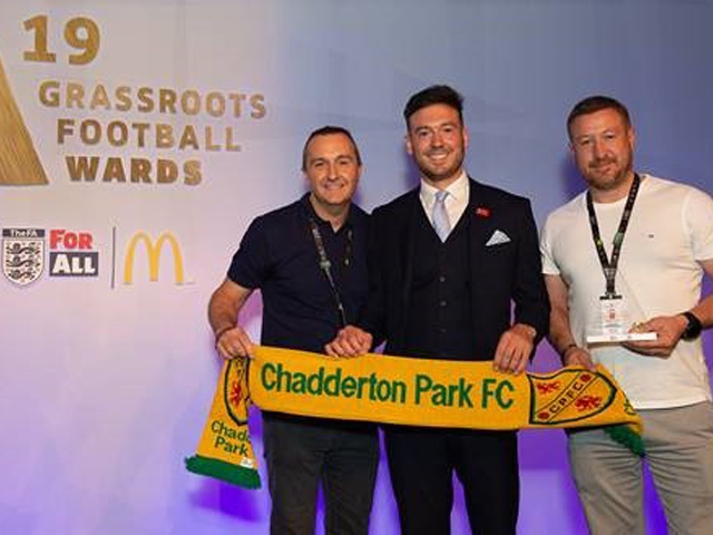 Chadderton Park Sports Club accepted the award at Wembley Stadium this weekend