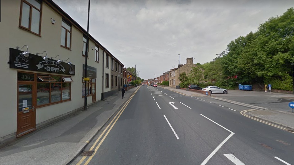 Huddersfield Road at the junction of Stephenson Street