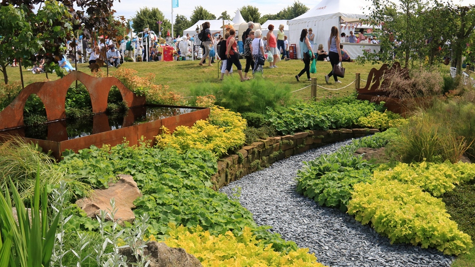 The garden show at Hampton Court in a previous year. 