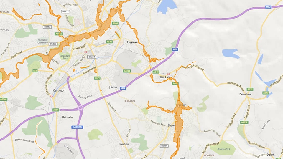 Parts of Oldham at risk as heavy rain predicted Parts of Oldham at risk as heavy rain predicted