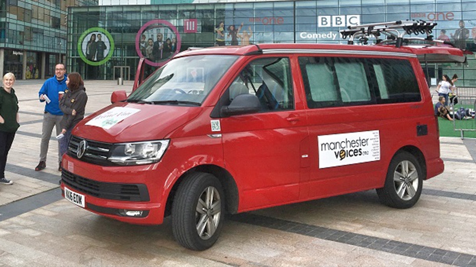 The Van used to collect data for the project