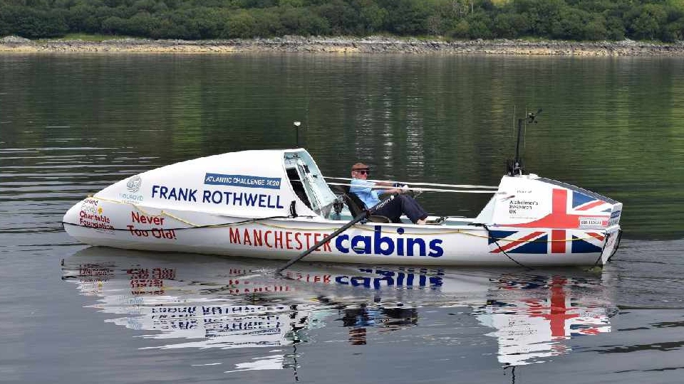Frank Rothwell is preparing to row the Atlantic for Alzheimer's Research UK