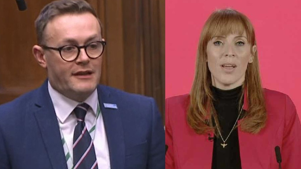 Chris Clarkson and Angela Rayner Chris Clarkson and Angela Rayner