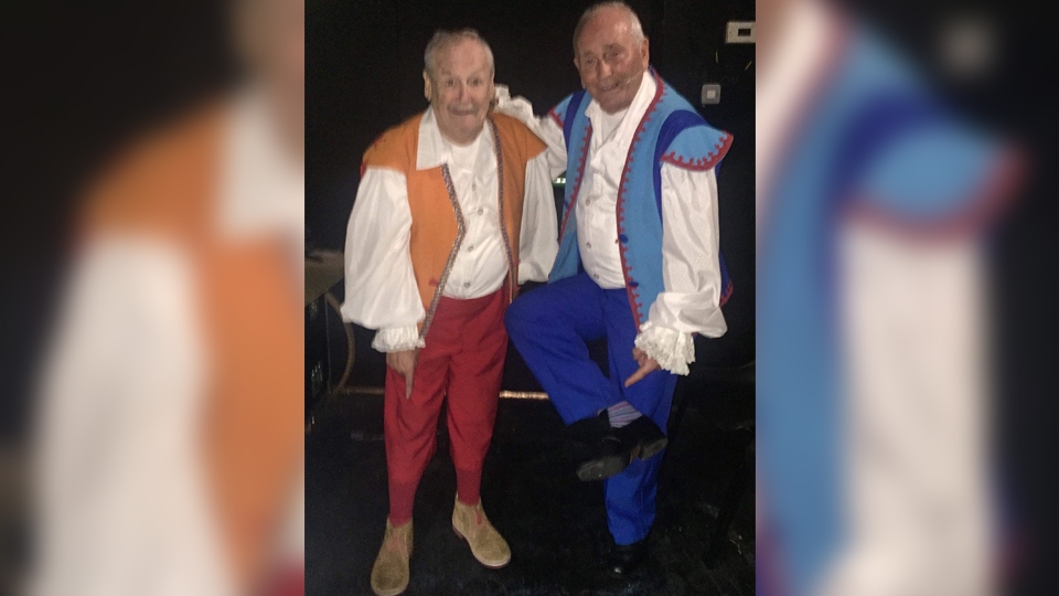 Bobby and Tommy with the shoes Bobby and Tommy with the shoes